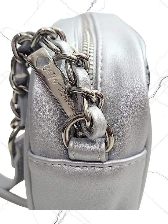 Betsey Johnson Silver 'Bank of Betsey Diamond Card' Crossbody and Wallet Set - Picture 6 of 12